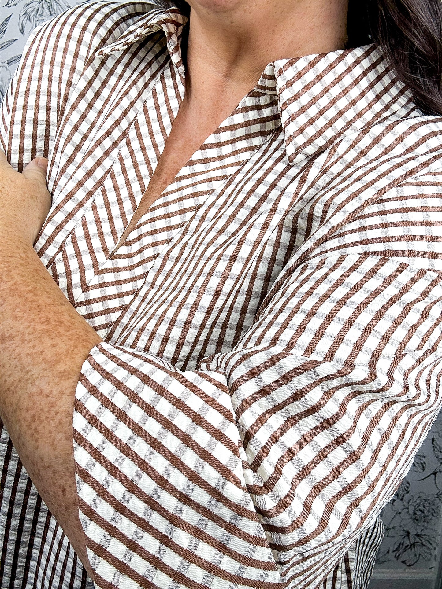 Bridlewood Gingham Blouse | Curvy