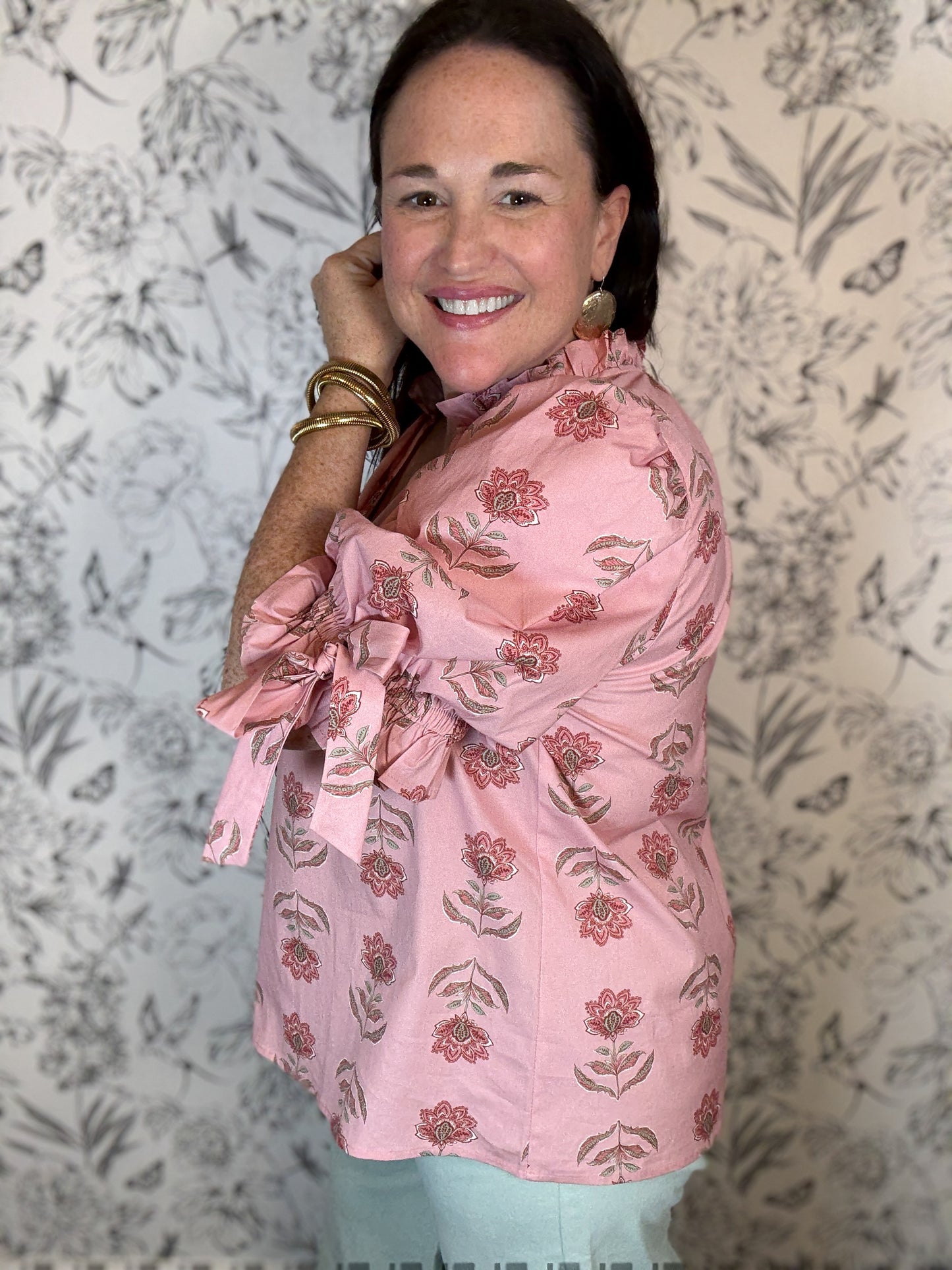 Blush Botanical Blouse