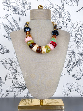 Treasure Beaded Statement Necklace
