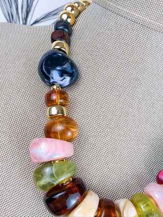 Treasure Beaded Statement Necklace