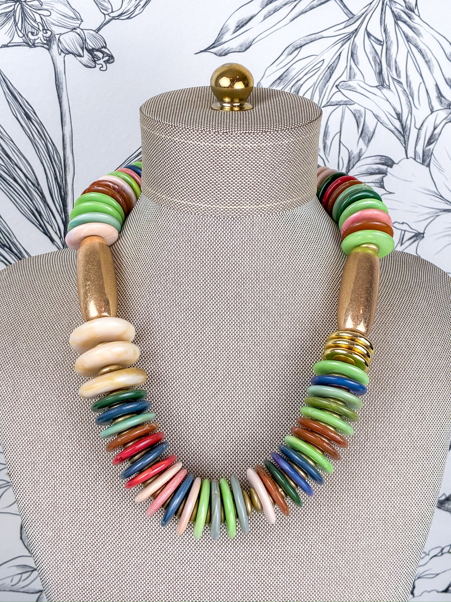 Prism Earth Statement Necklace