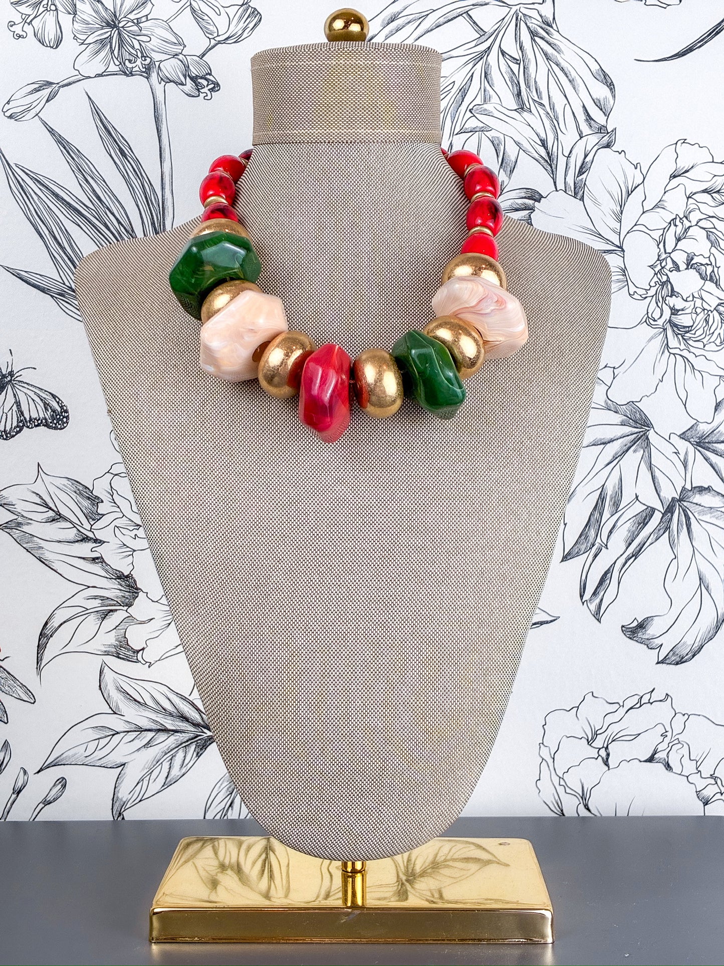 Bold Color Statement Necklace