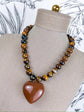 Tiger Eye Heart Necklace