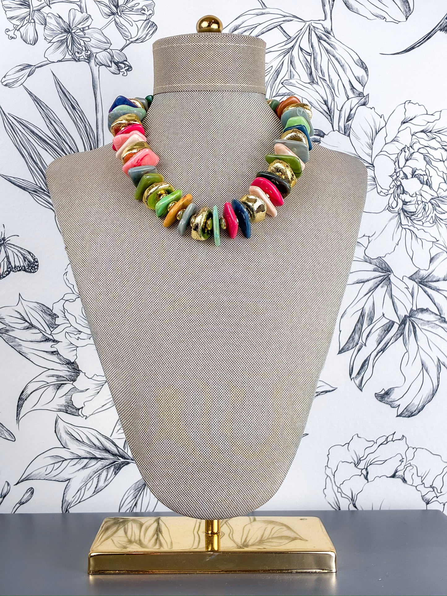Mosaic Statement Necklace