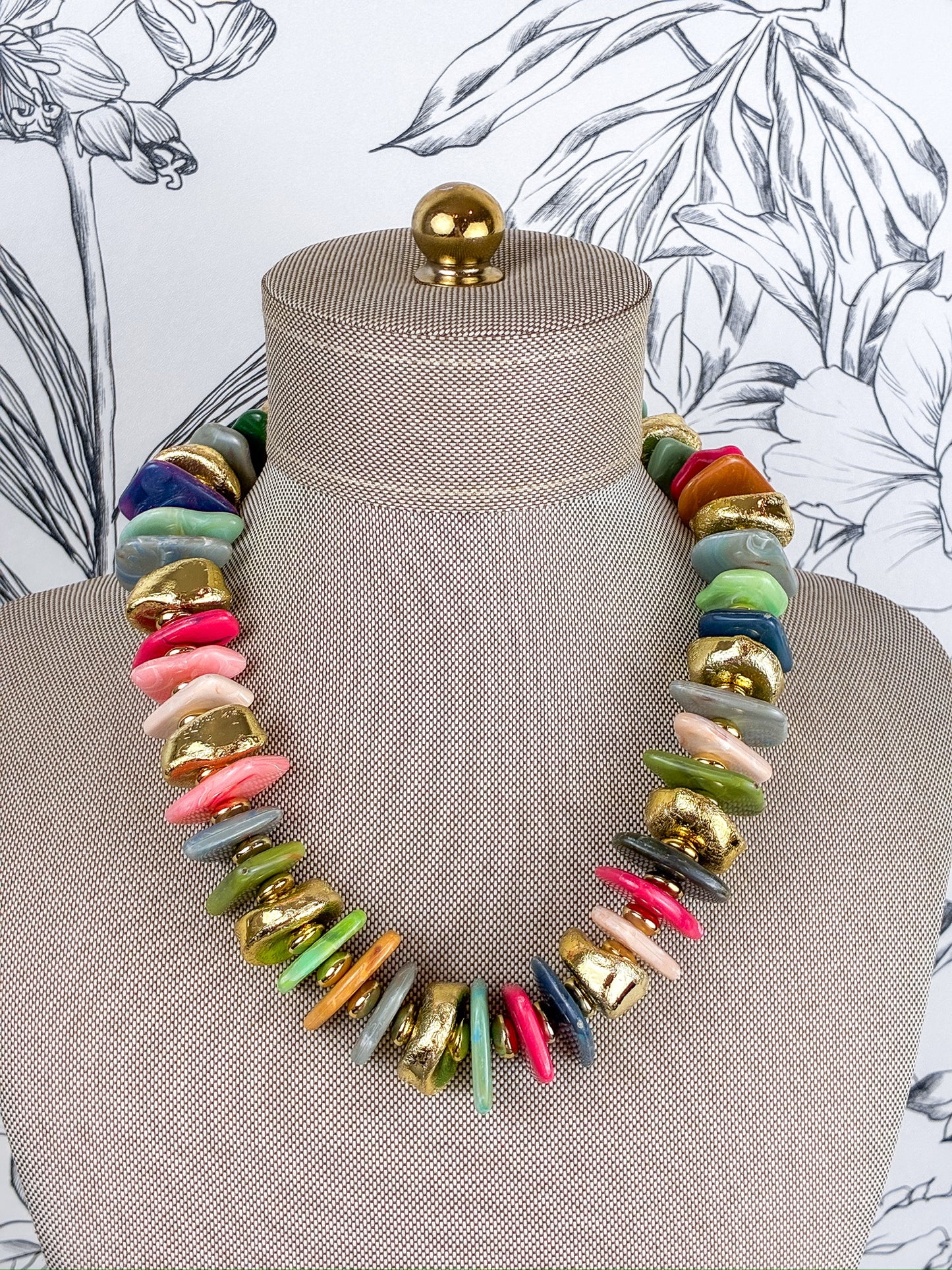 Mosaic Statement Necklace