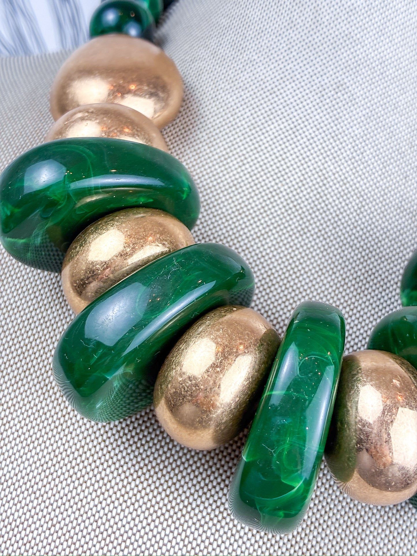 Milan Emerald & Gold Necklace