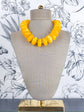 Sugar Bead Game Day Necklace | Yellow