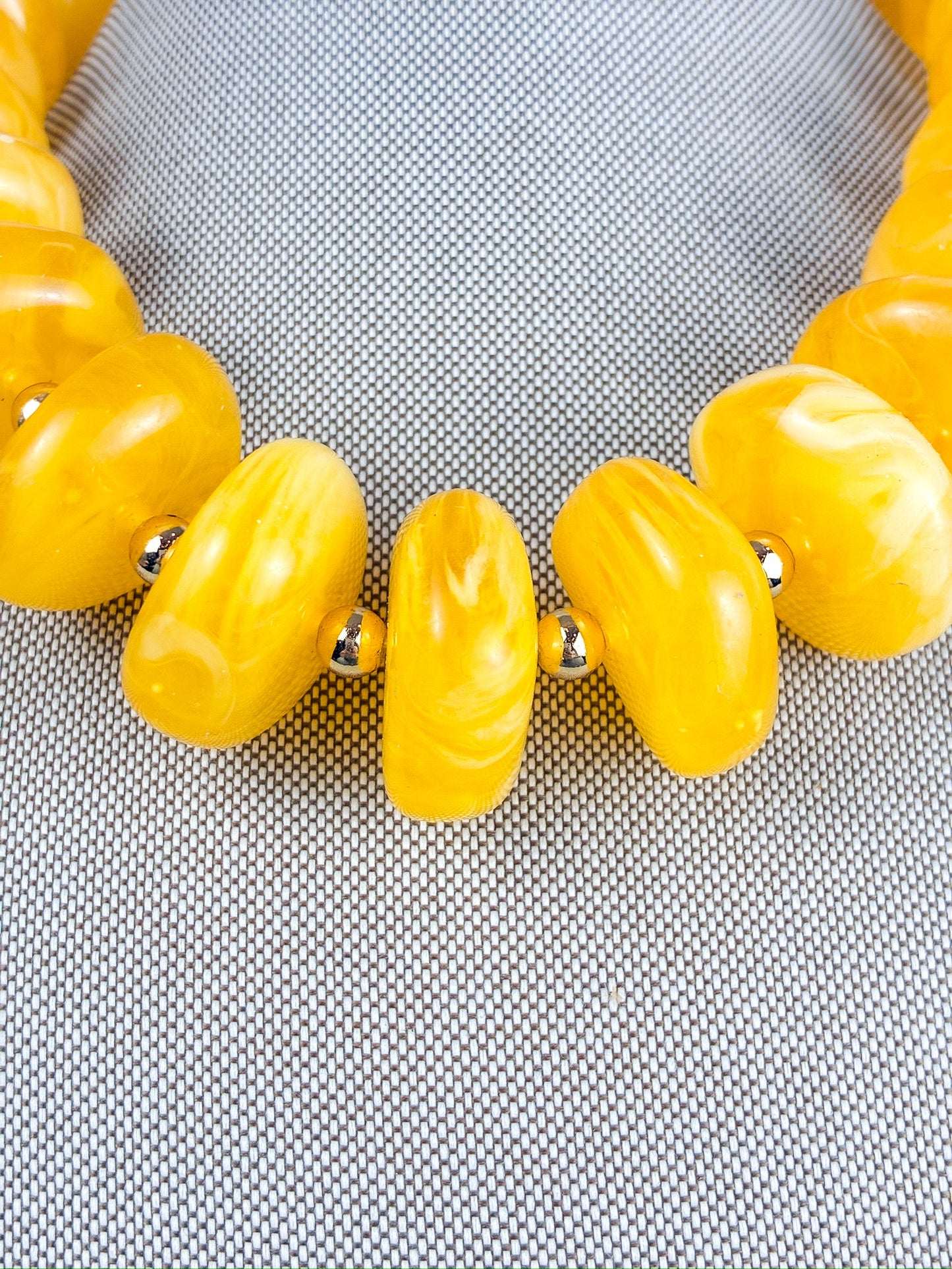 Sugar Bead Game Day Necklace | Yellow