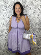 Purple Playbook Striped Mini Dress