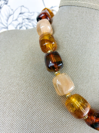 Lumi Statement Necklace |  Amber