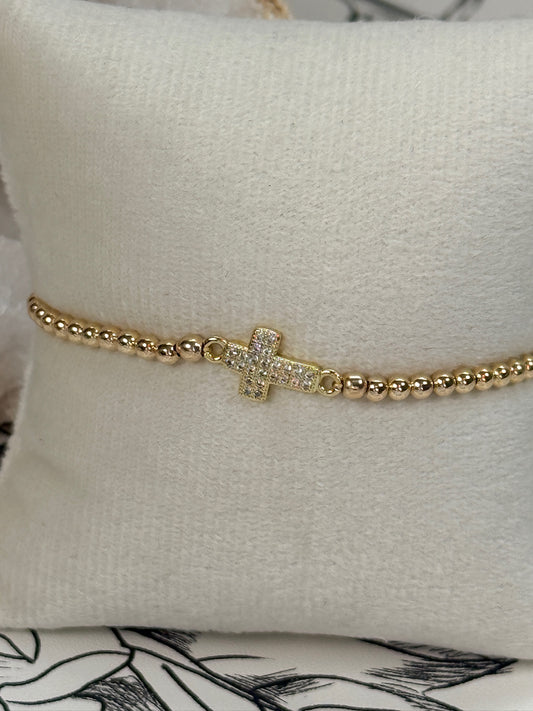 Esther Cross Charm | Sz 6.5" - Best & Co. Boutique