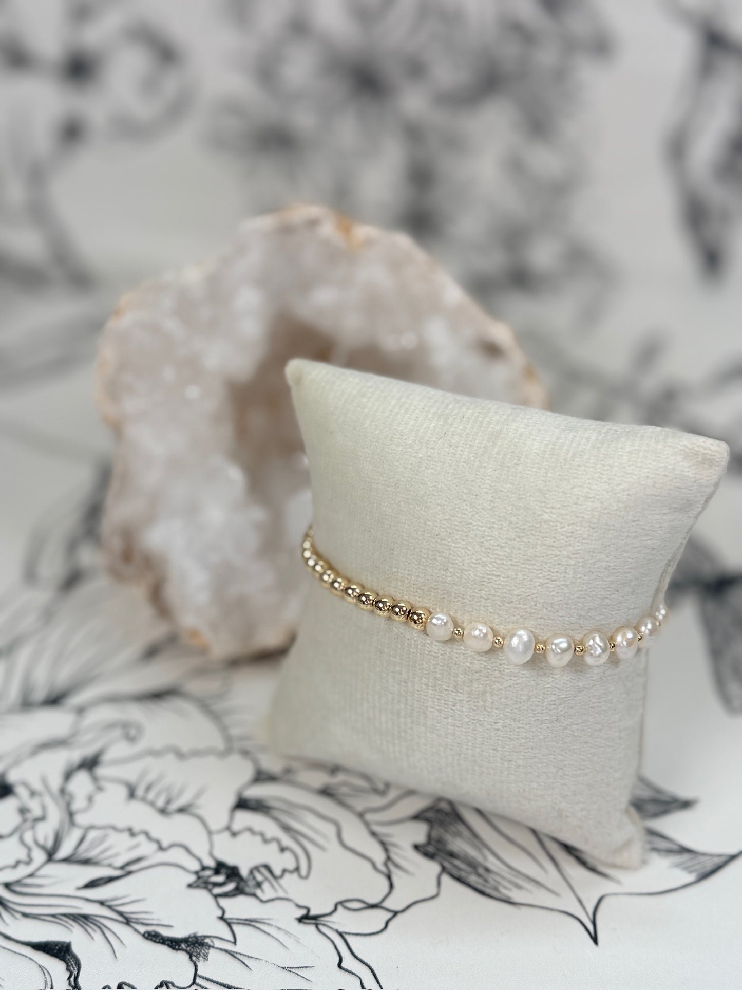IVY stretchable beaded bracelet BARA BOHEME