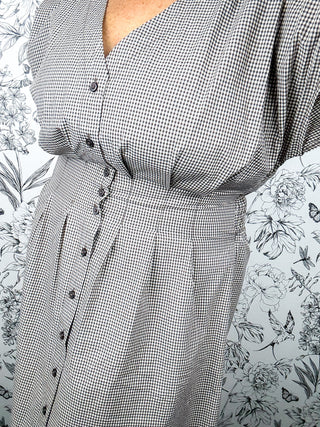 Sanna Gingham Midi Dress