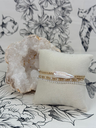 Chrishell | Gold/Pearl 7" - Best & Co. Boutique