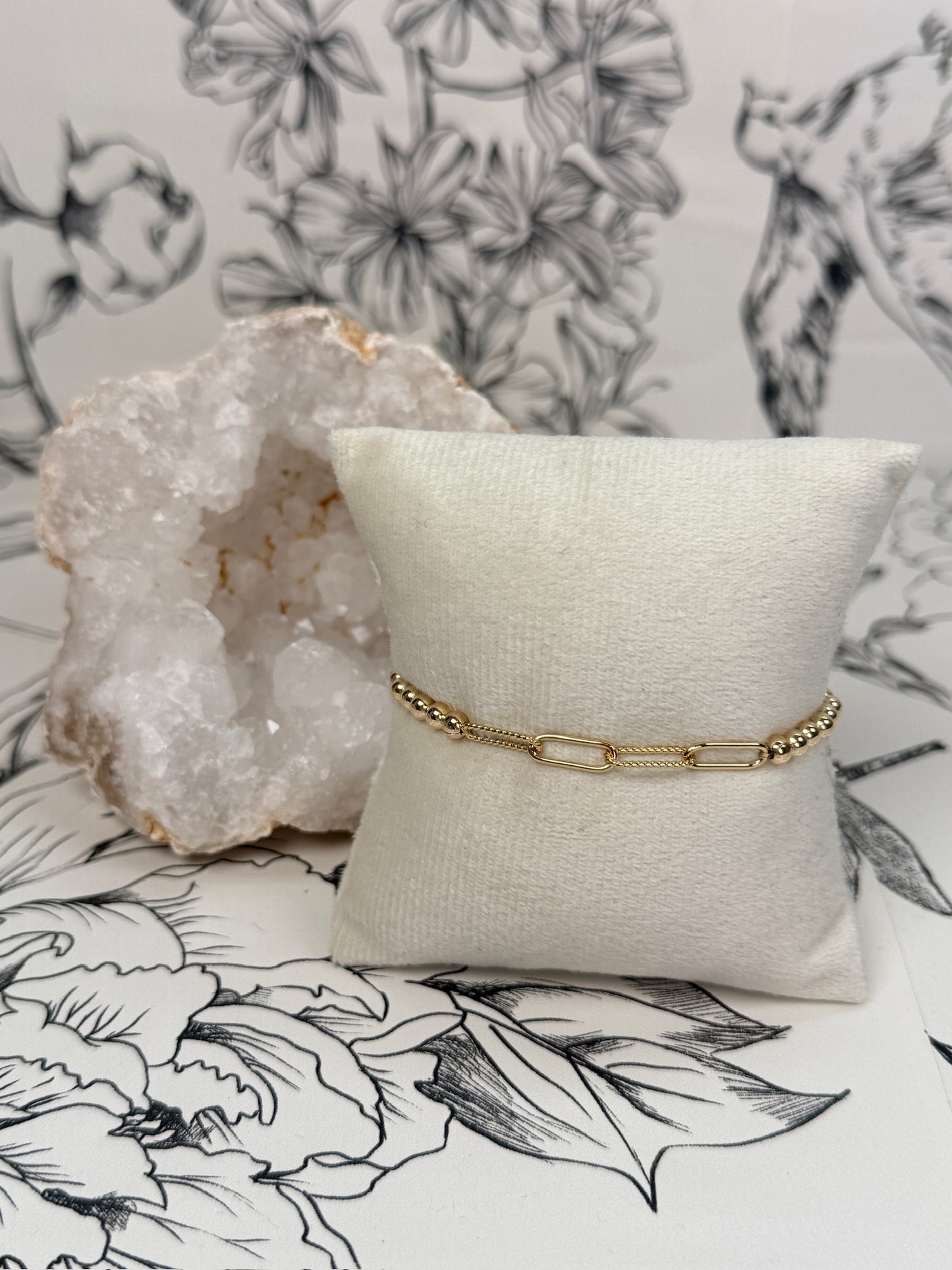 sophie paperclip stretch bracelet BARA BOHEME