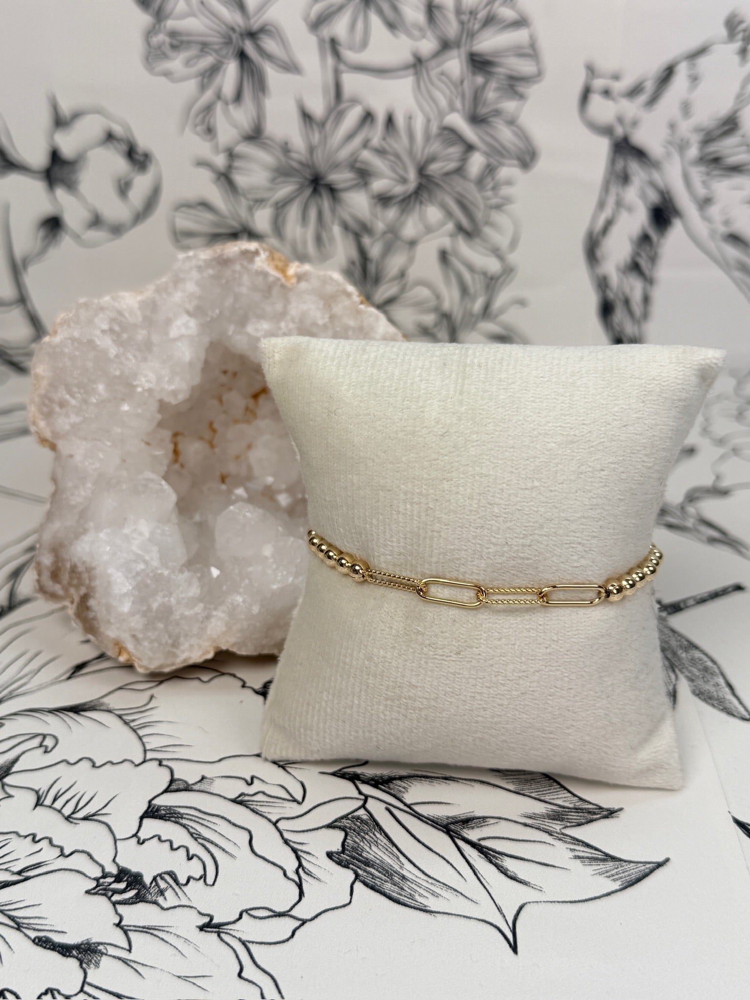 sophie paperclip stretch bracelet BARA BOHEME