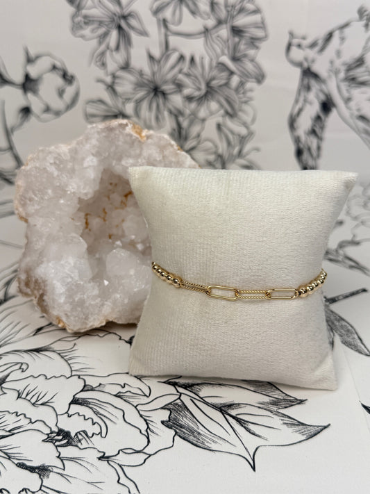 sophie paperclip stretch bracelet BARA BOHEME