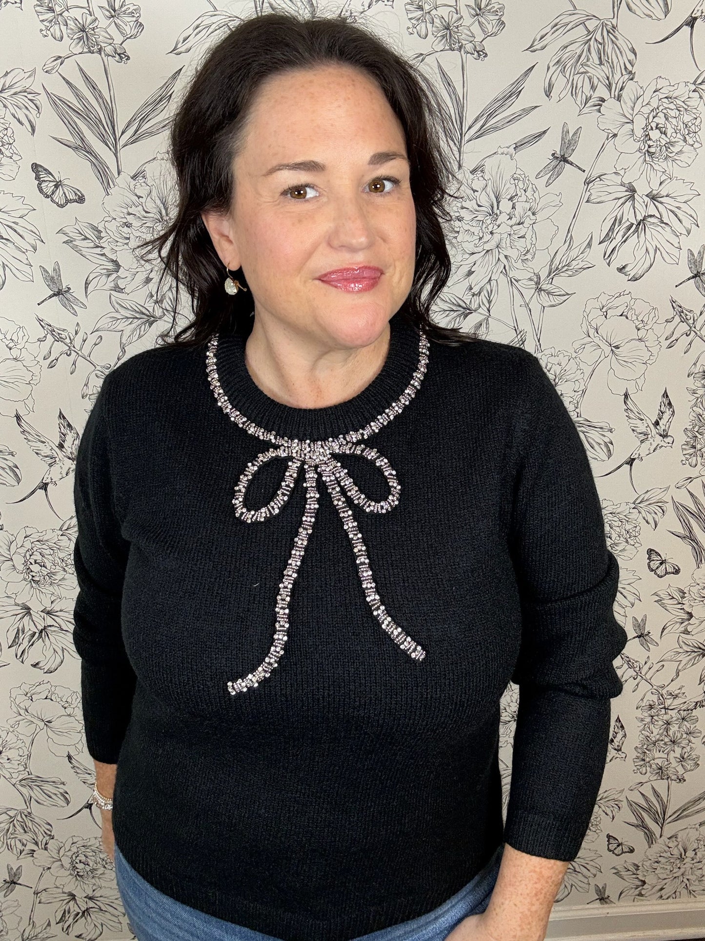 Bow'd and Brilliant Sweater