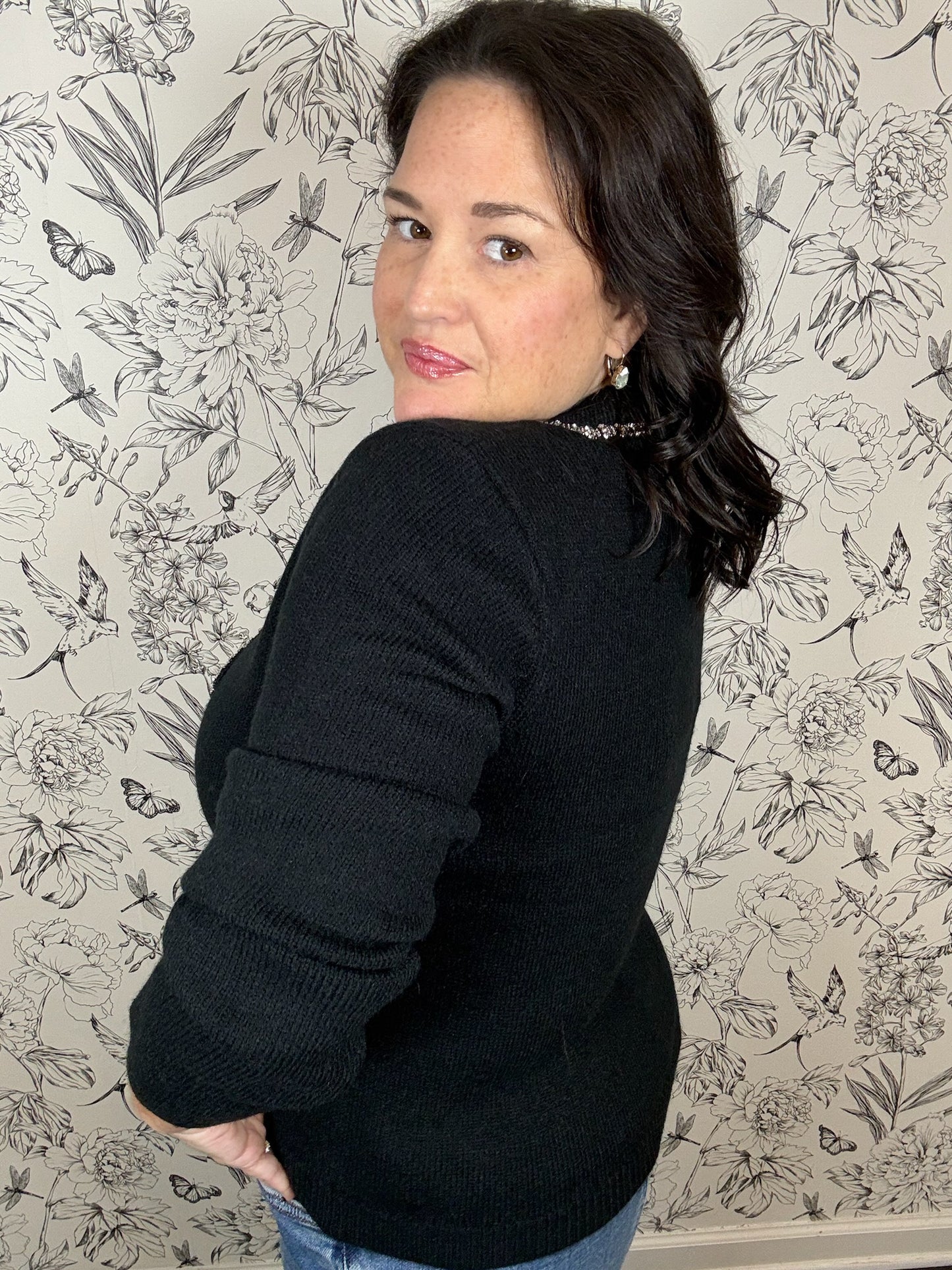 Bow'd and Brilliant Sweater