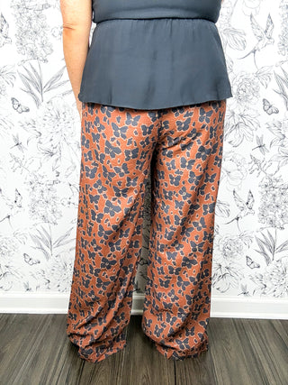 Burnished Butterfly Wide Leg Pants