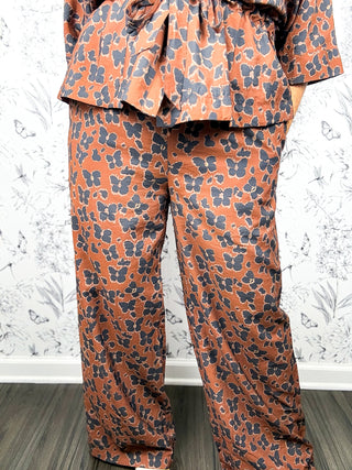 Burnished Butterfly Wide Leg Pants