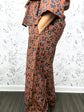 Burnished Butterfly Wide Leg Pants
