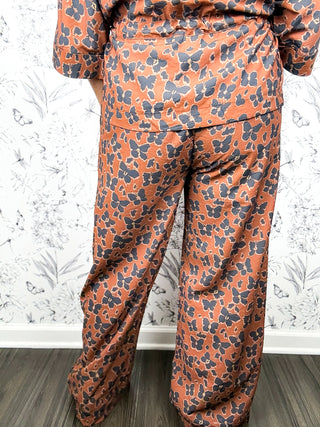 Burnished Butterfly Wide Leg Pants