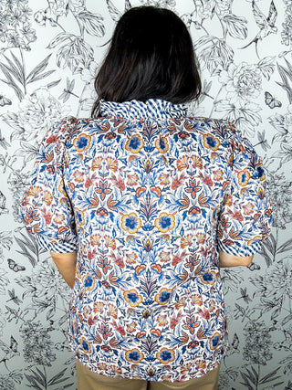 Blue Ridge Blooms Blouse