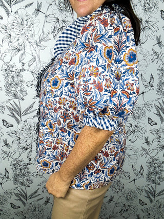 Blue Ridge Blooms Blouse