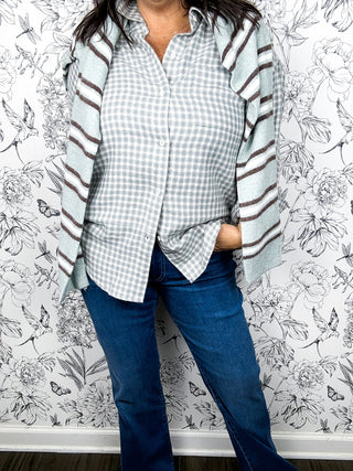 River Plaid Button Up
