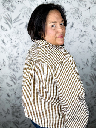 Harvest Check Bubble Button Up