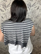 Charcoal Striped Shawl