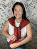 Brick Knit Knotted Shawl