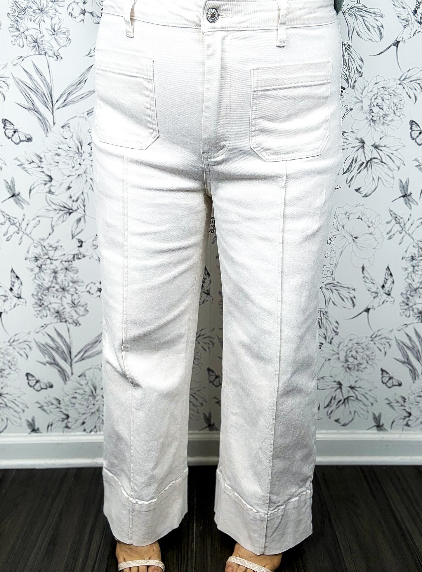 Ivory Fields Wide Leg Trousers