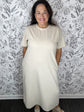 ivory tshirt modal midi dress ELLE GREY