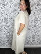 Latte Soft-Knit Lounge Midi Dress