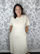 Latte Soft-Knit Lounge Midi Dress