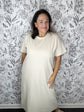 Latte Soft-Knit Lounge Midi Dress