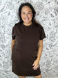 brown modal mini dress ELLE GREY