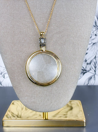 Gilded Glass Magnifying Necklace