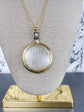 Gilded Glass Magnifying Necklace