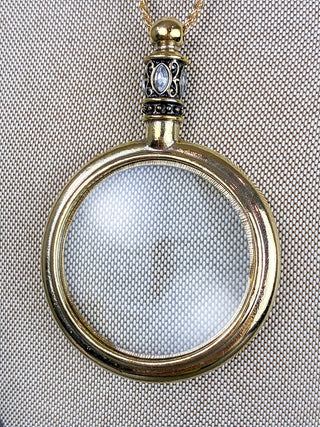 Gilded Glass Magnifying Necklace