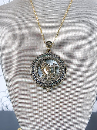 Prayerful Heart Magnifying Necklace