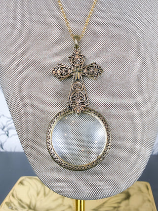 Keepsake Cross Magnifying Necklace