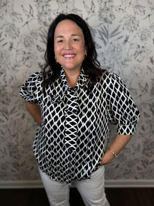 Check Me Out Bow Blouse
