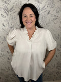 white basic CURVY blouse UMGEE