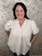 white basic CURVY blouse UMGEE