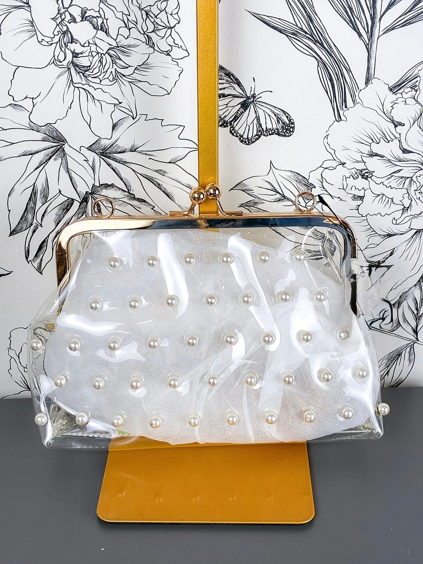 Pearl Shine Clear Crossbody