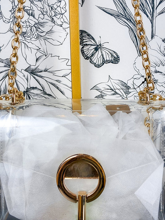 Golden Girl Mini Clear Crossbody