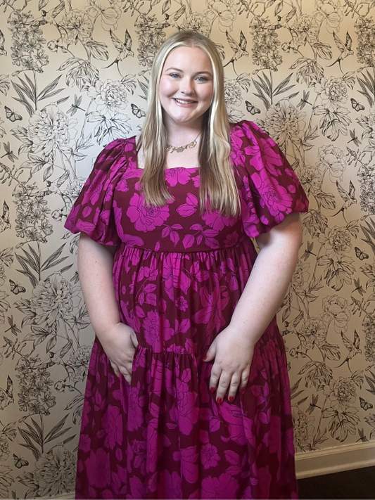 The Maeve Floral Midi Dress - Best & Co. Boutique